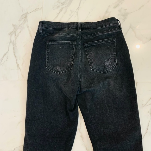 FREE PEOPLE - We the Free Skinny Ripped Black Jean - Picture 3 of 4